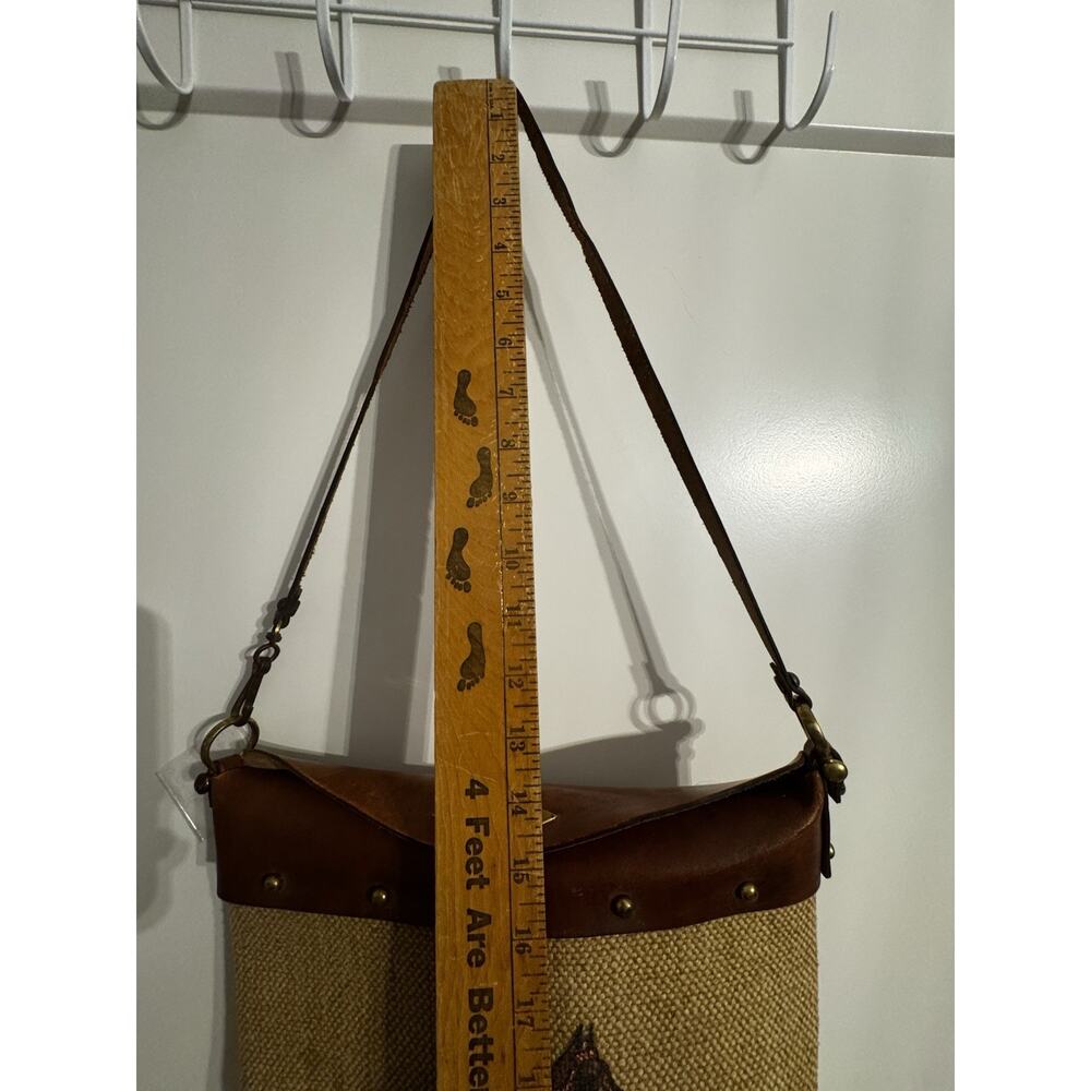 VINTAGE A.E. Phelps New York Leather Purse Walking Horse Preppy Hand Made Boho - Picture 15 of 16